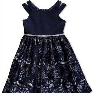 Girls dress navy size 6